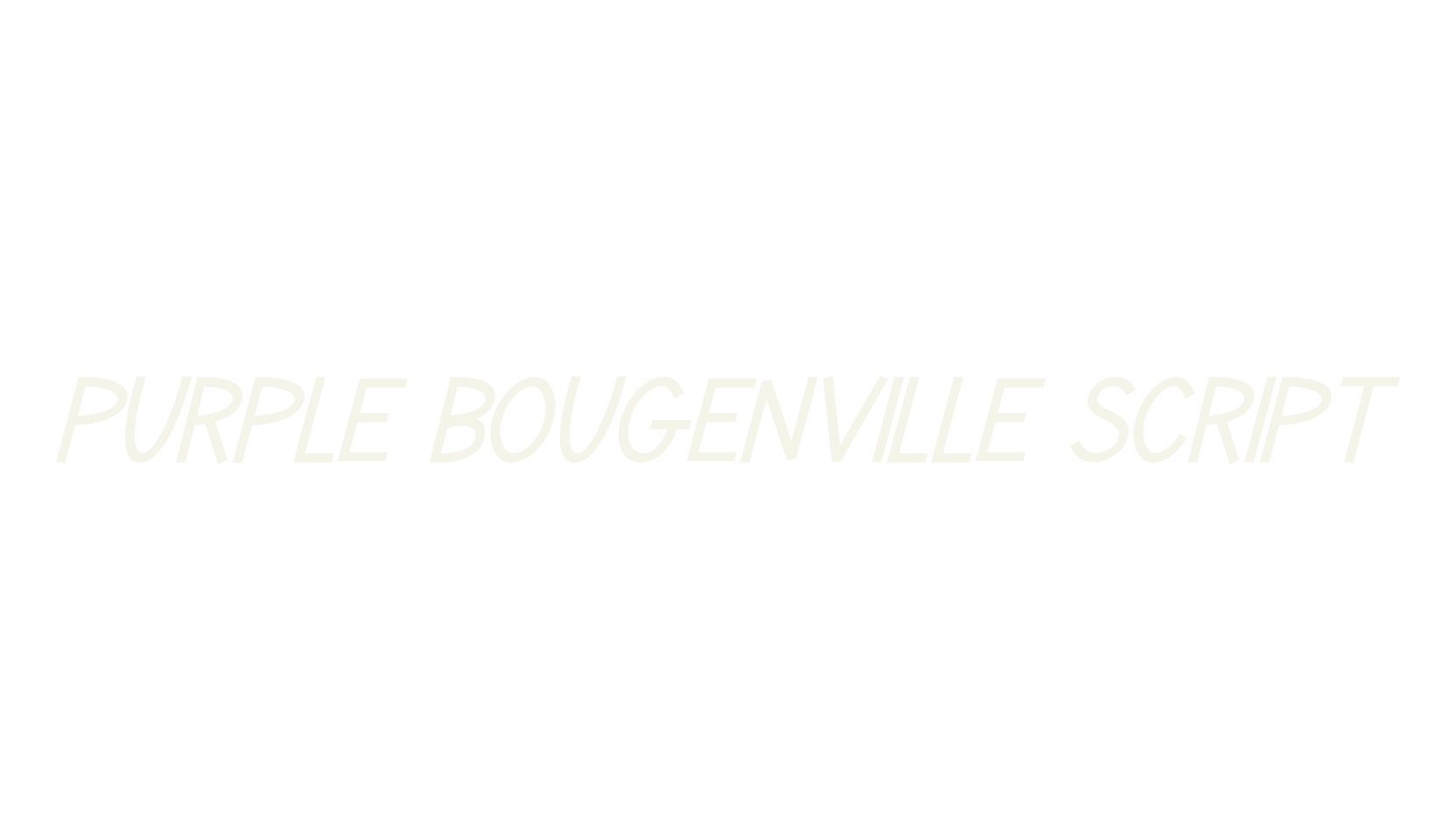 Purple Bougenville Script, wedding font preview