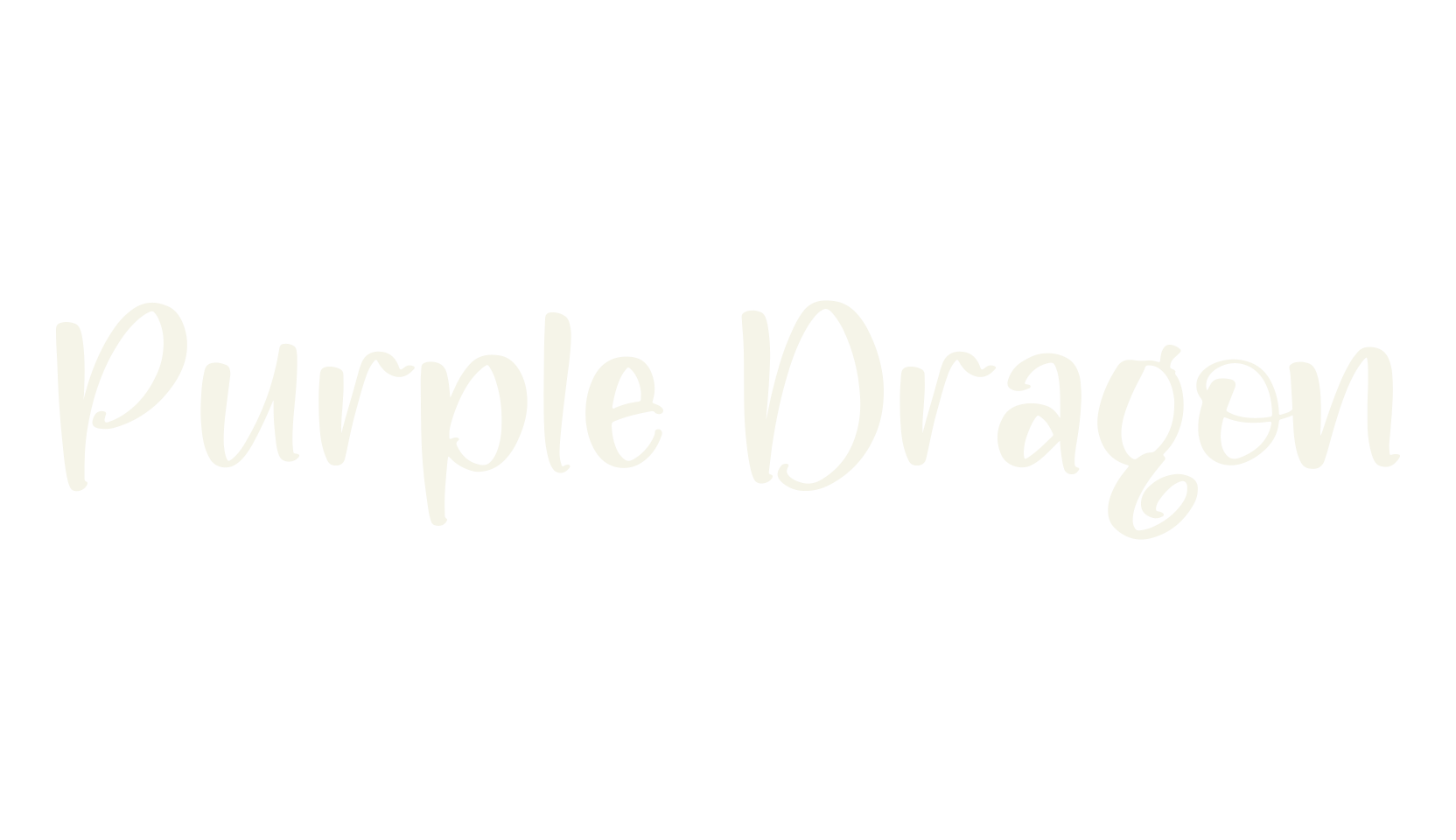 Purple Dragon, lettering font preview