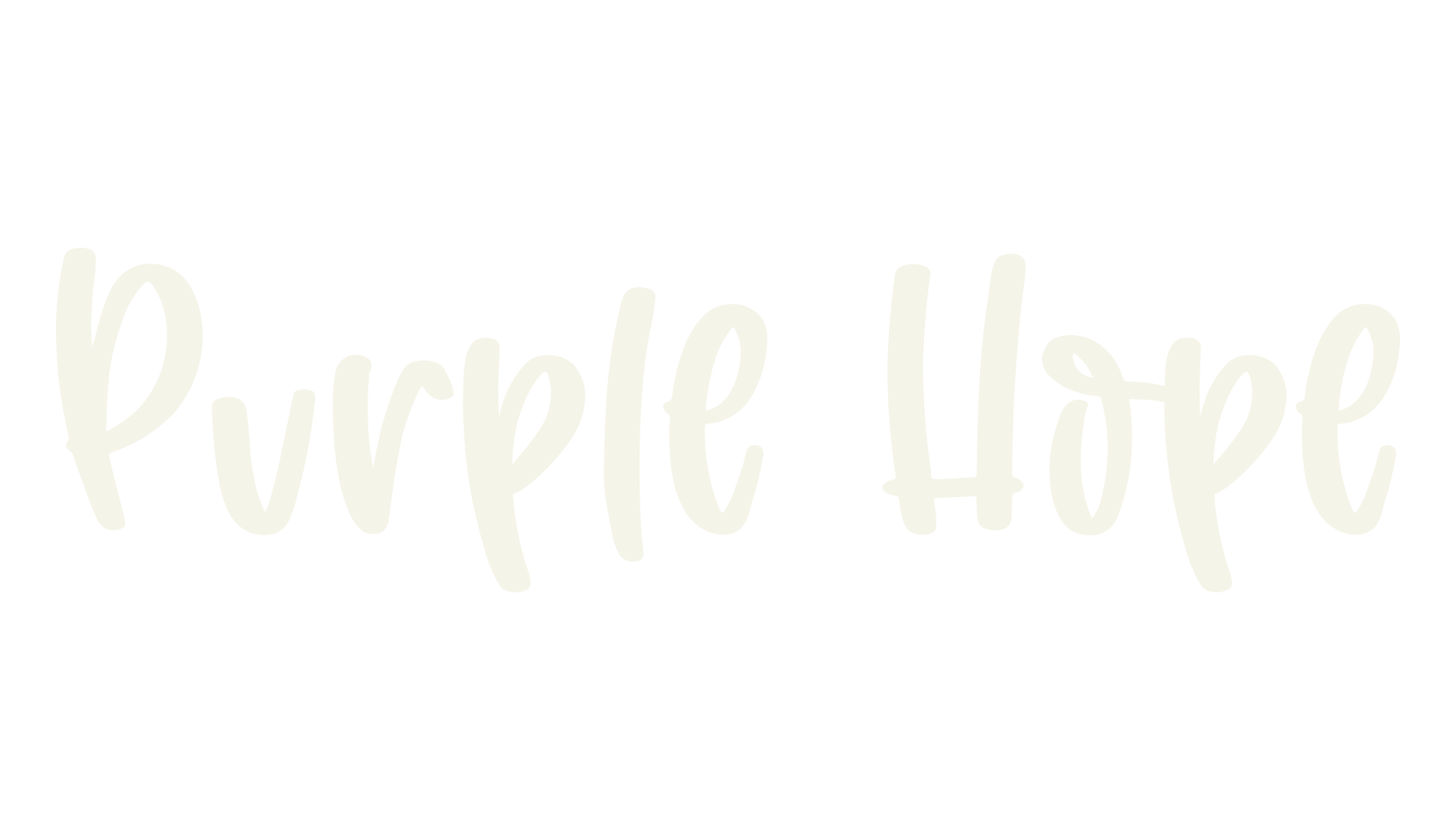 Purple Hope, cursive font preview