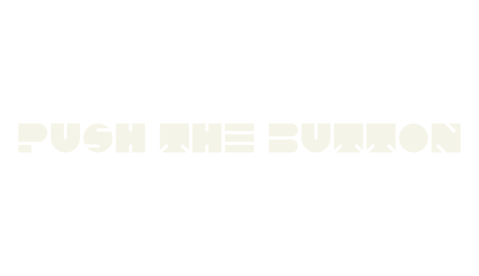 PUSH THE BUTTON, display market font preview