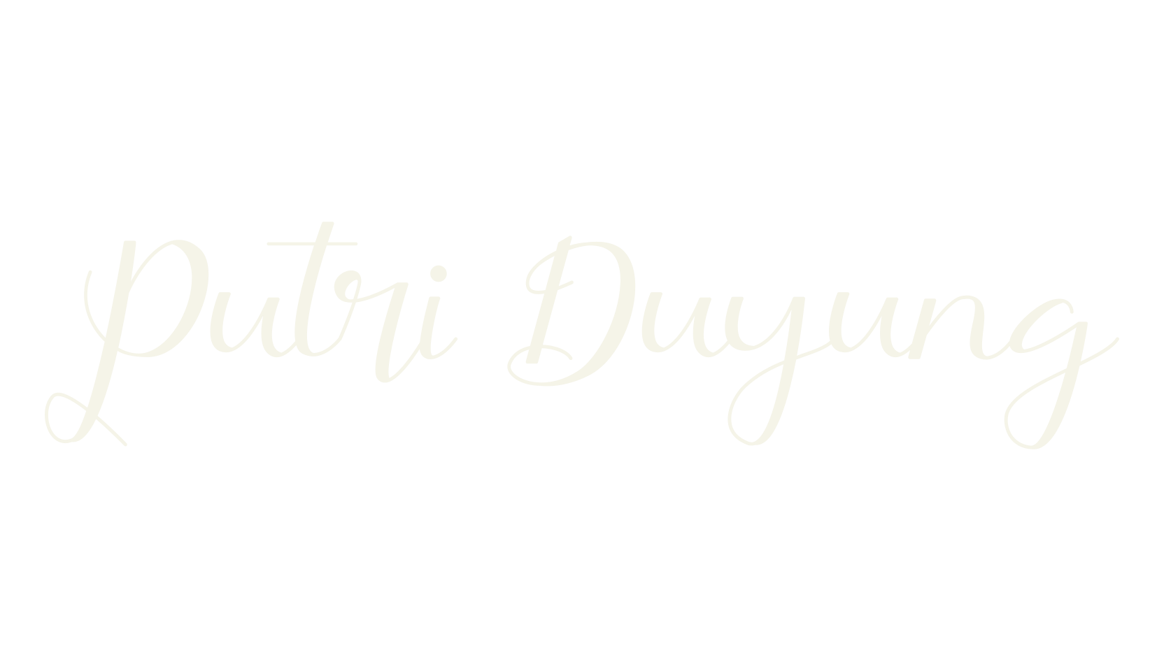 Putri Duyung, script font preview