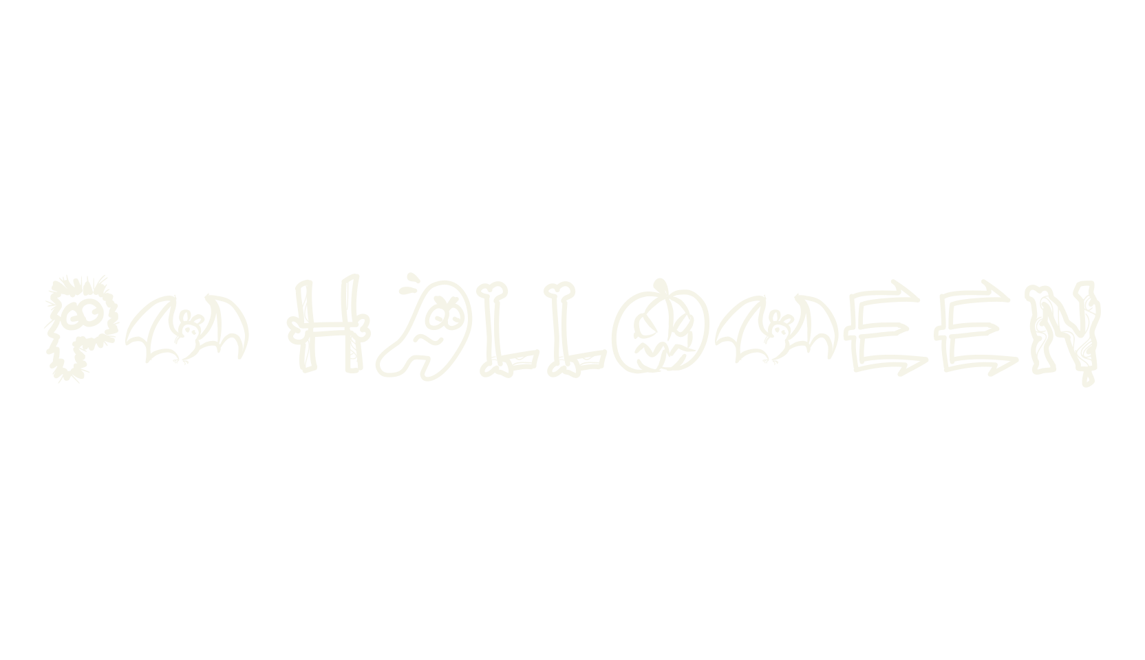 PW HALLOWEEN, halloween font preview