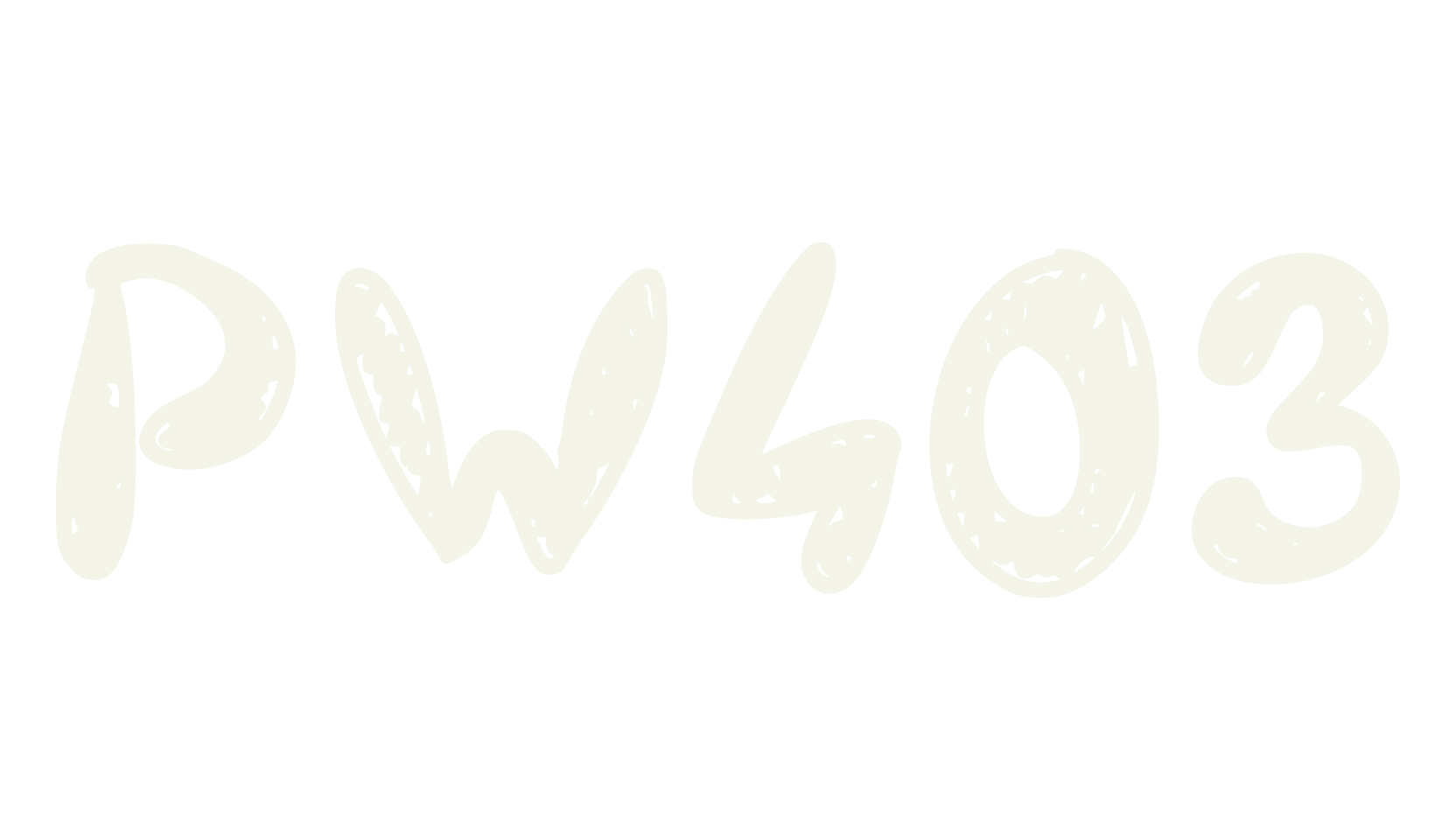 PW403, bubble letters font preview