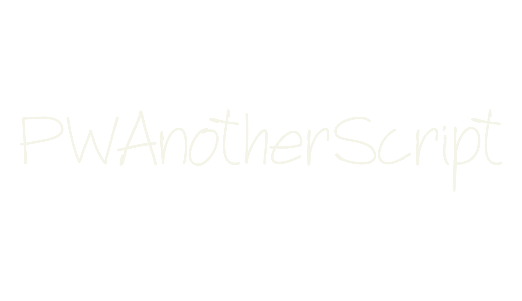 PWAnotherScript, display font preview