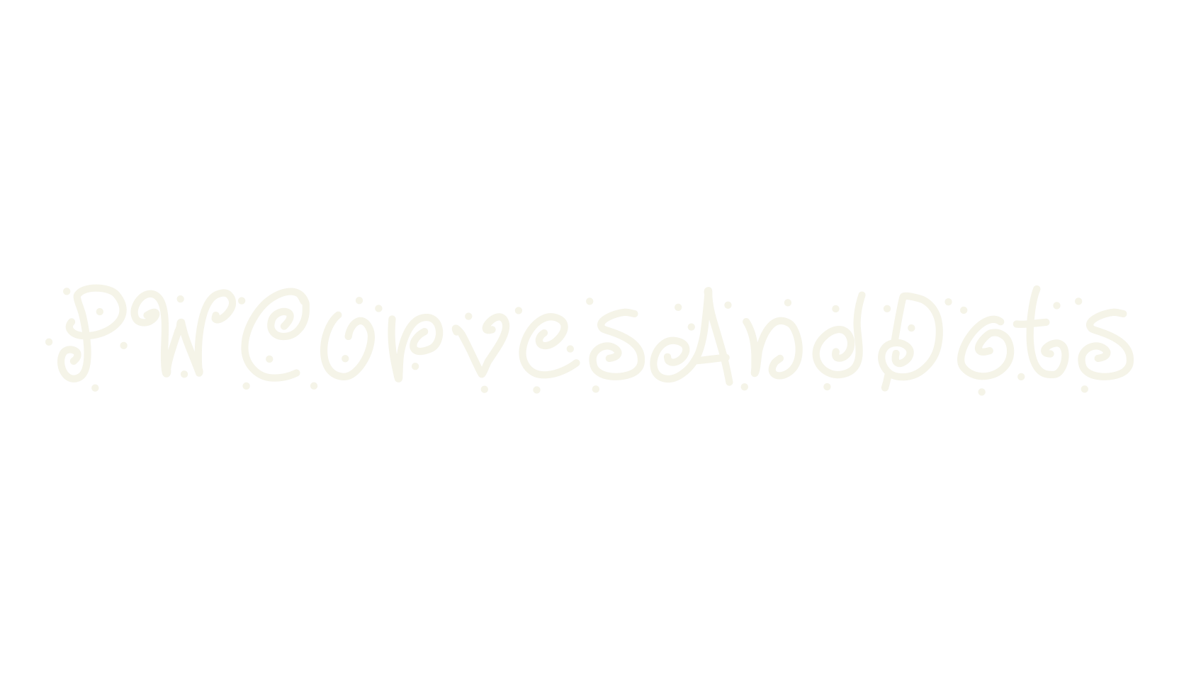 PWCurvesAndDots, display font preview