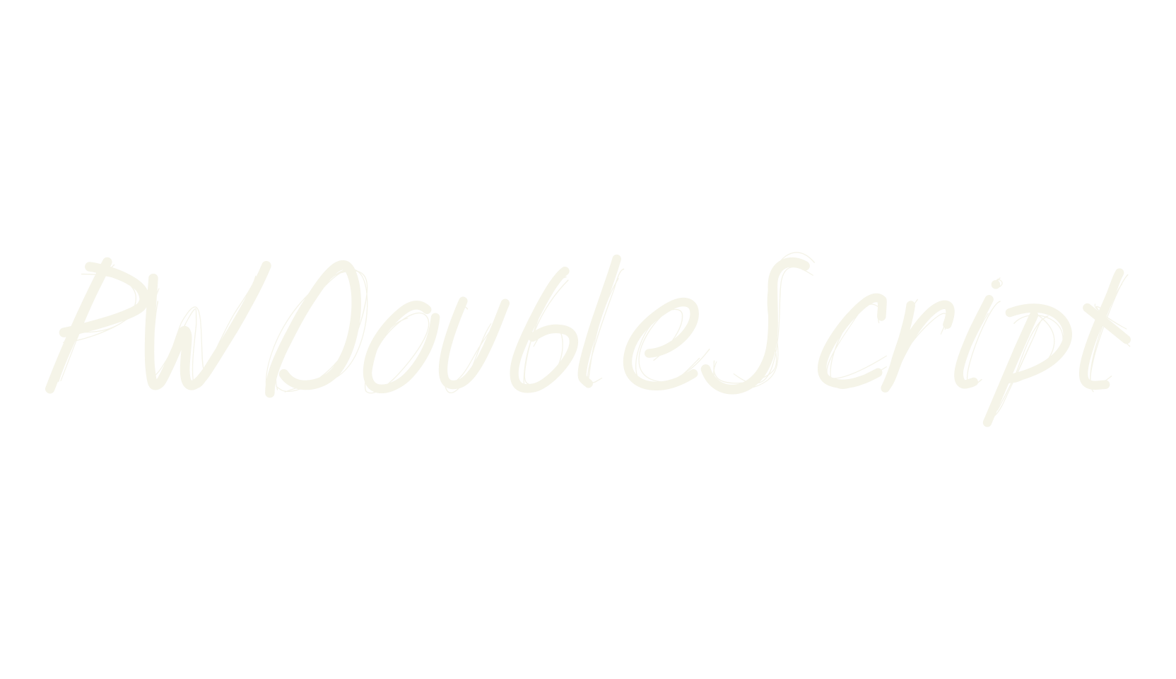 PWDoubleScript, marker font preview