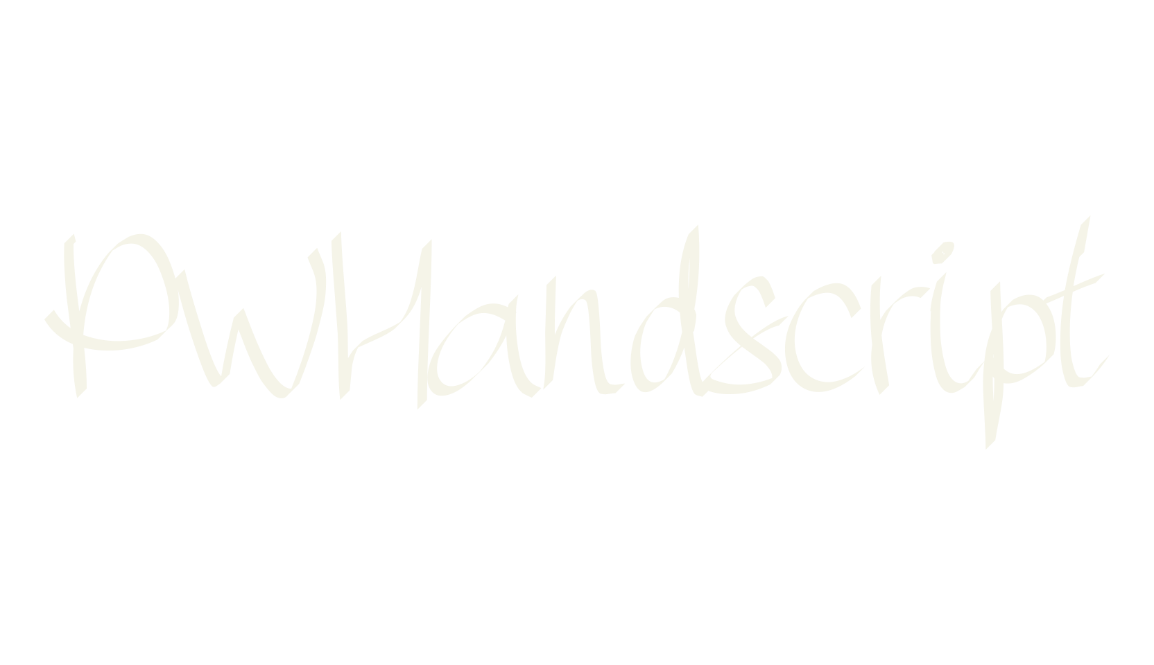 PWHandscript, handwriting font preview