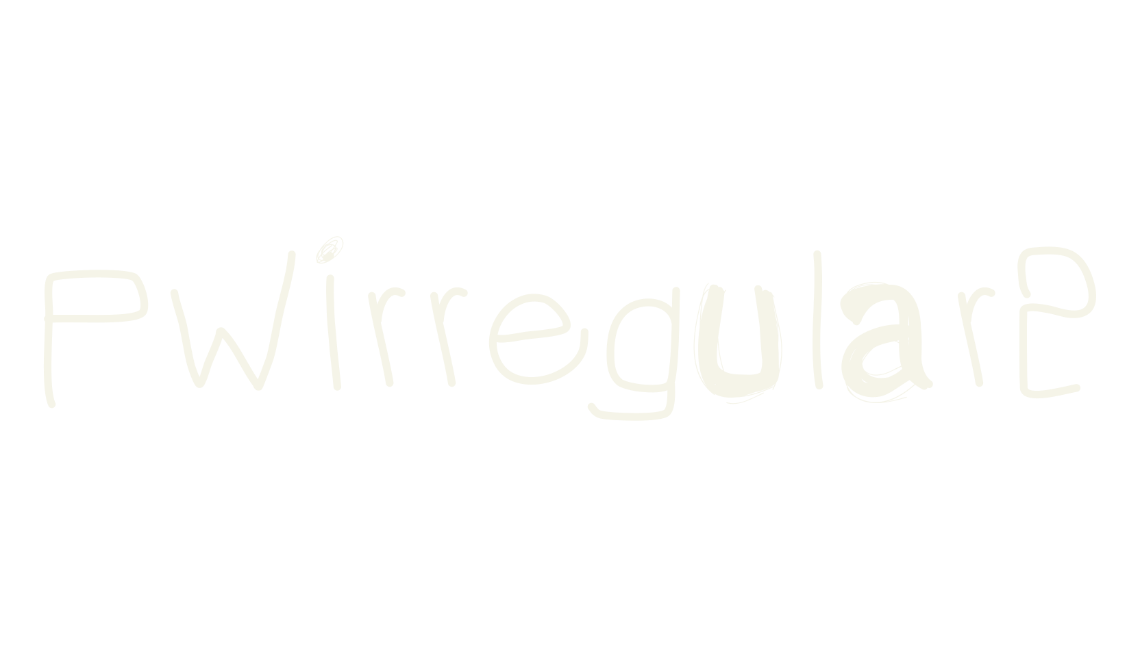 PWIrregular2, display font preview