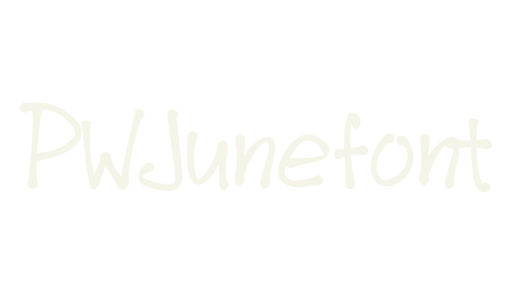 PWJunefont, display font preview