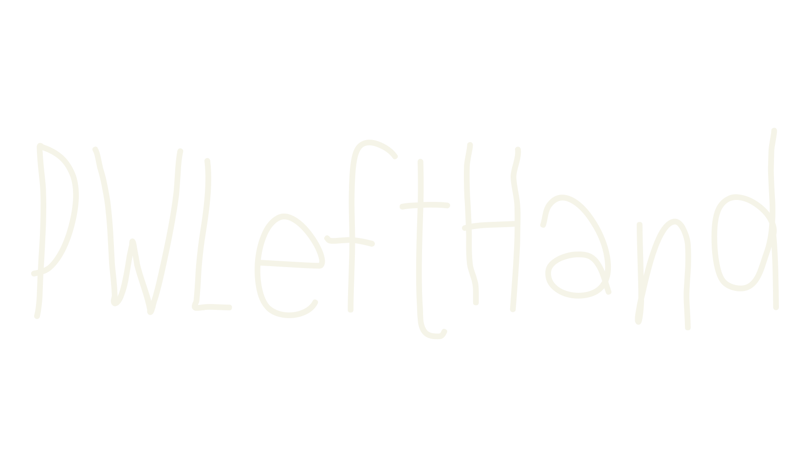 PWLeftHand, display font preview