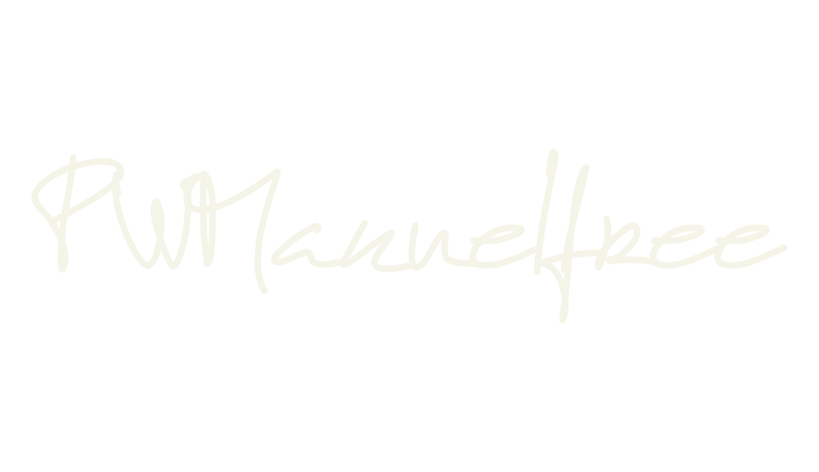 PWManuelfree, cursive font preview