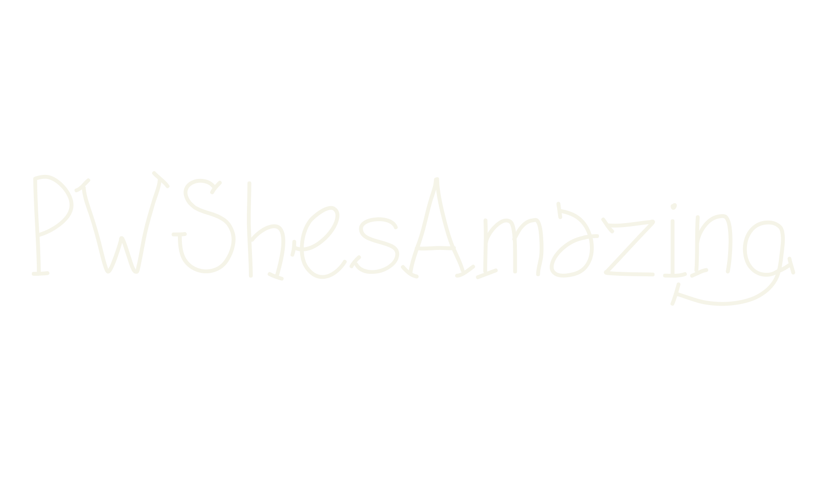 PWShesAmazing, handwriting font preview