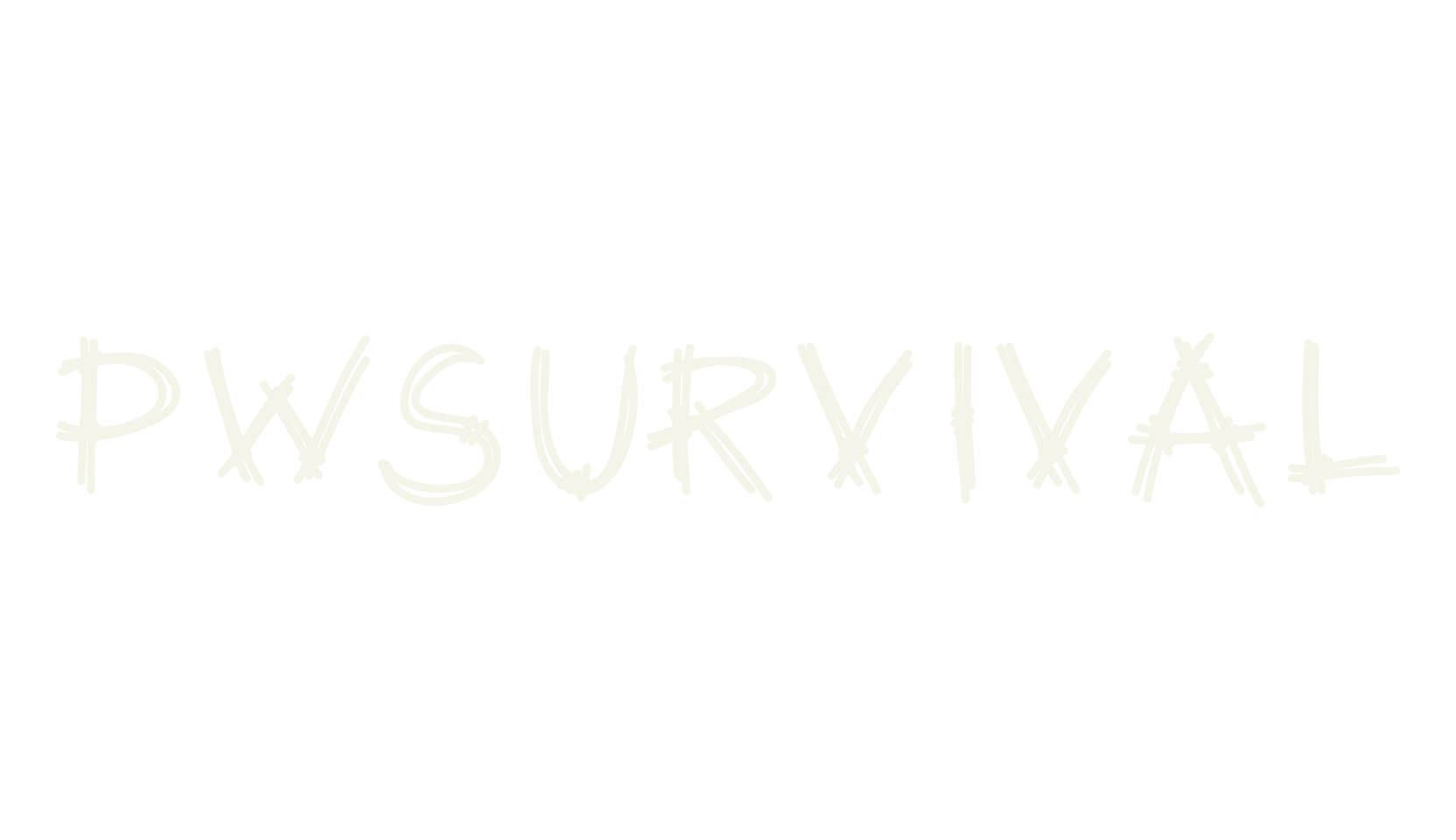 PWSurvival, sketch font preview
