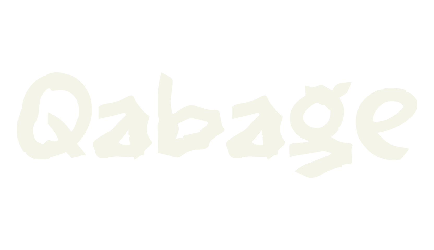 Qabage, fancy font preview