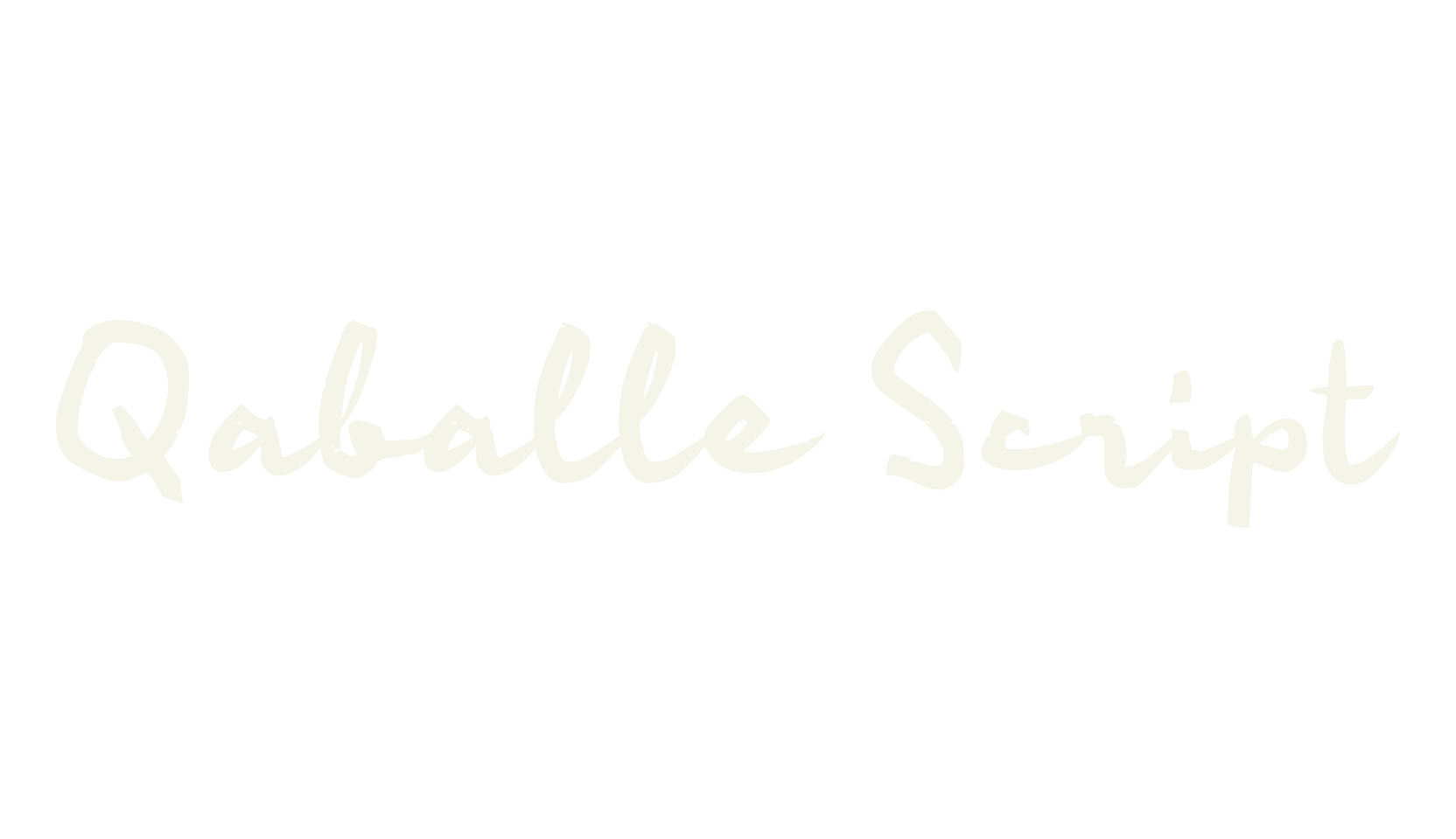Qaballe Script, cursive font preview