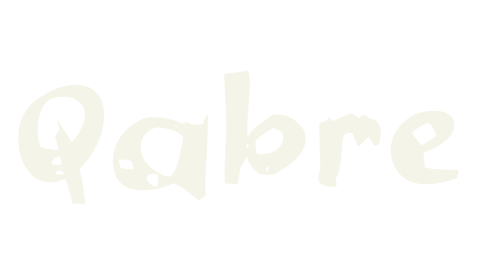 Qabre, handwritten font preview