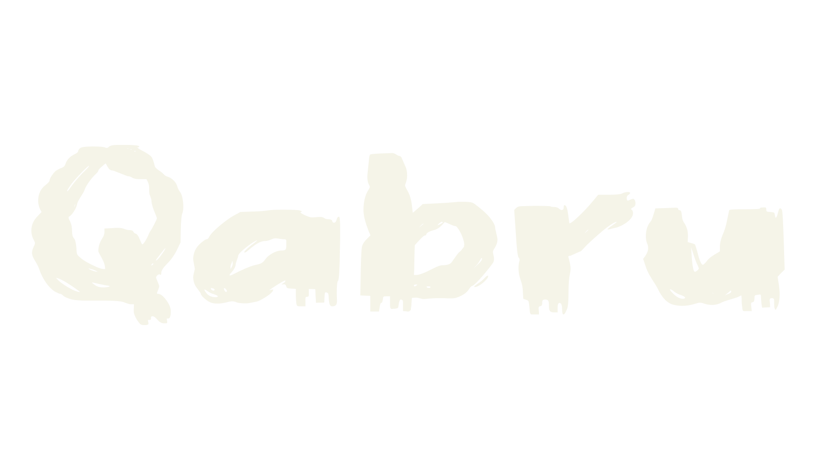 Qabru, handwritten font preview