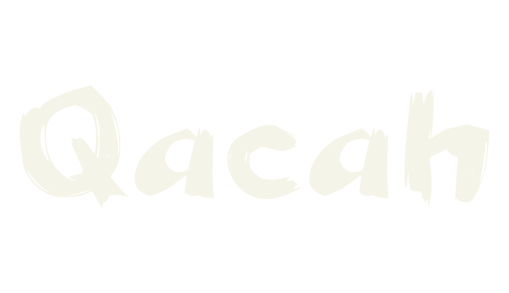 Qacah, handwritten font preview