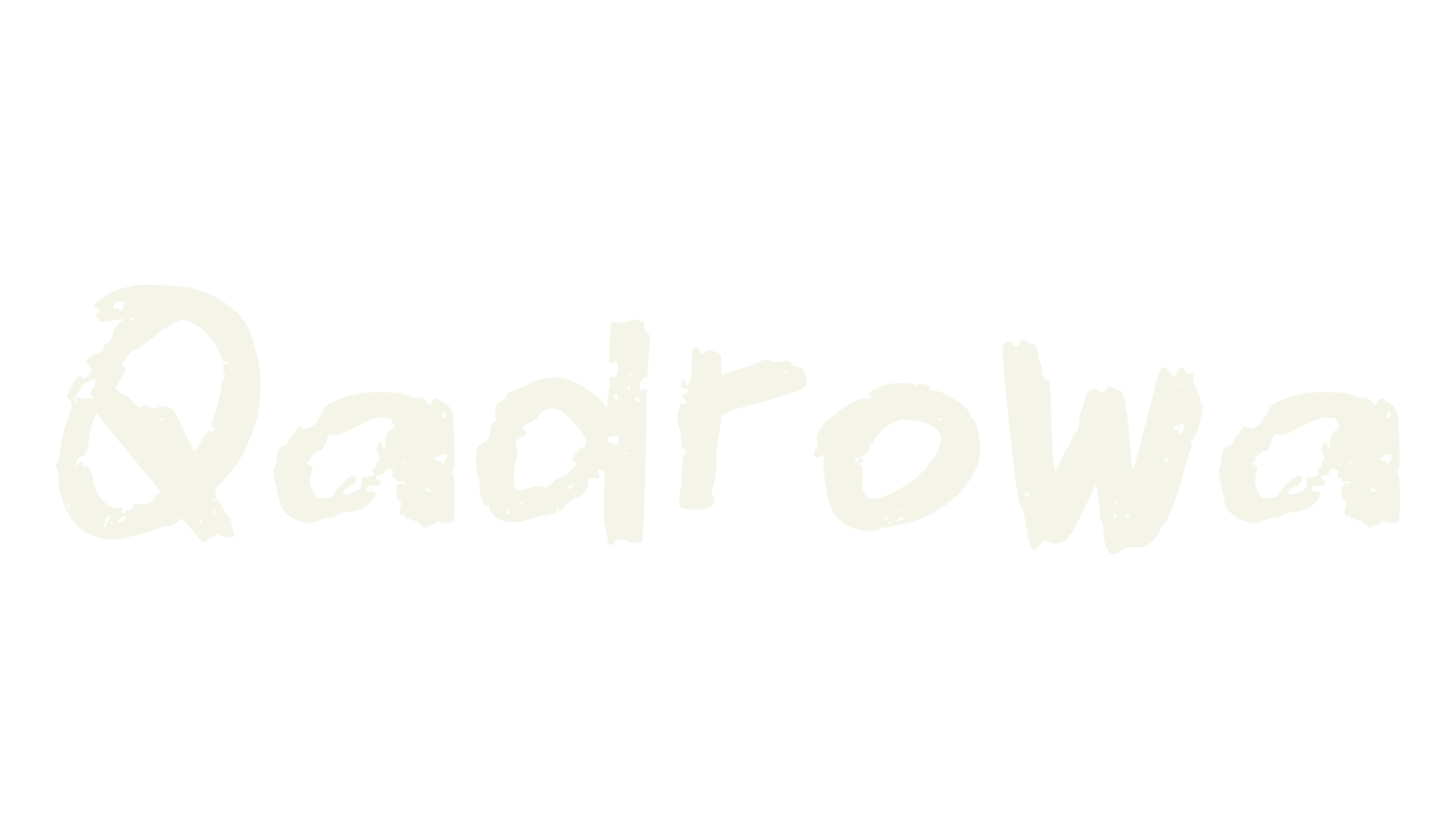 Qadrowa, handwritten font preview