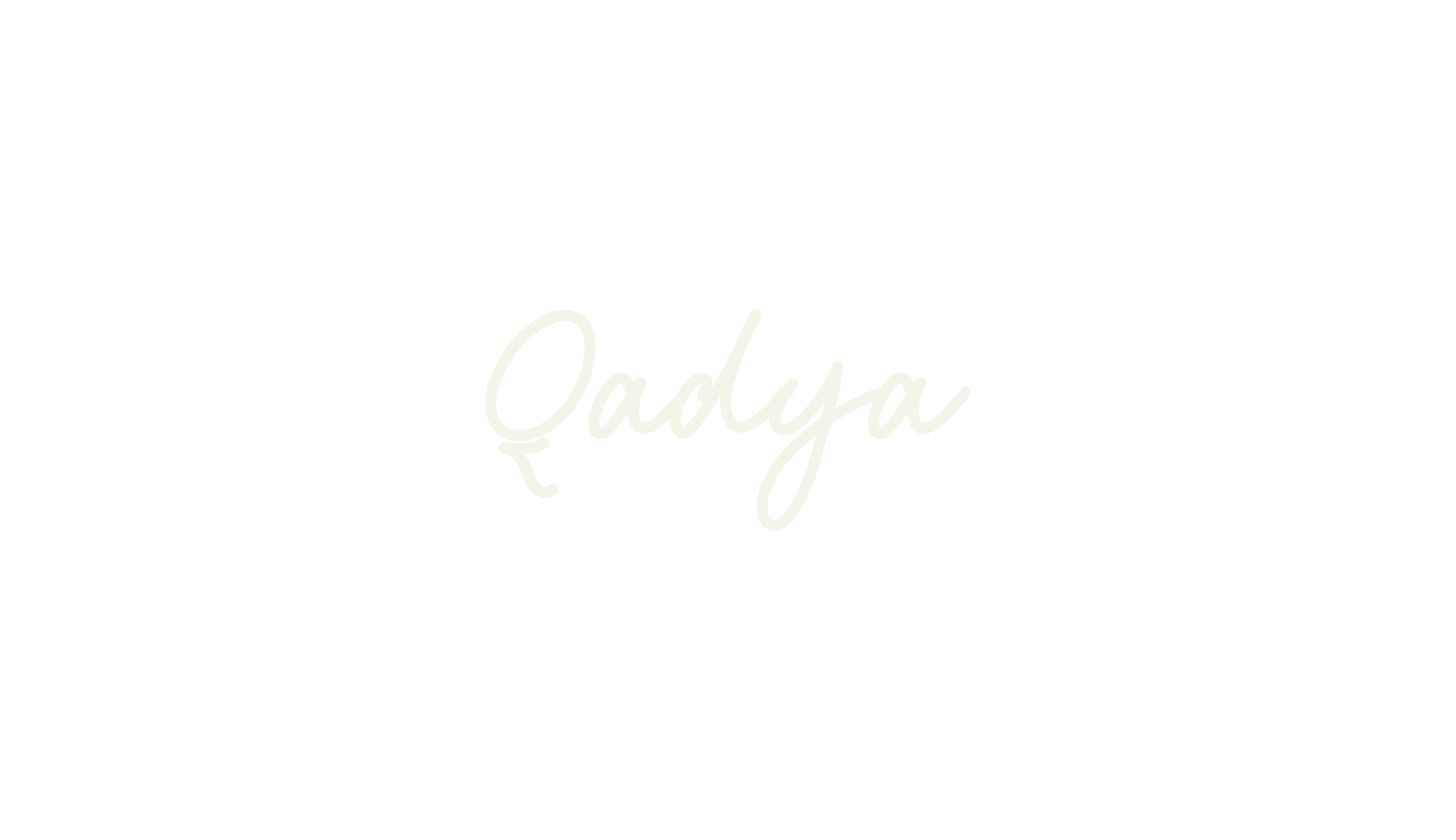 Qadya, signature font preview