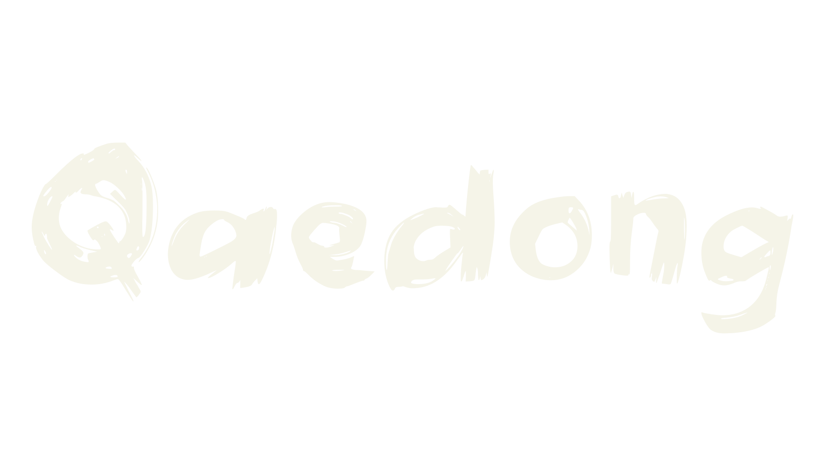 Qaedong, sketch font preview