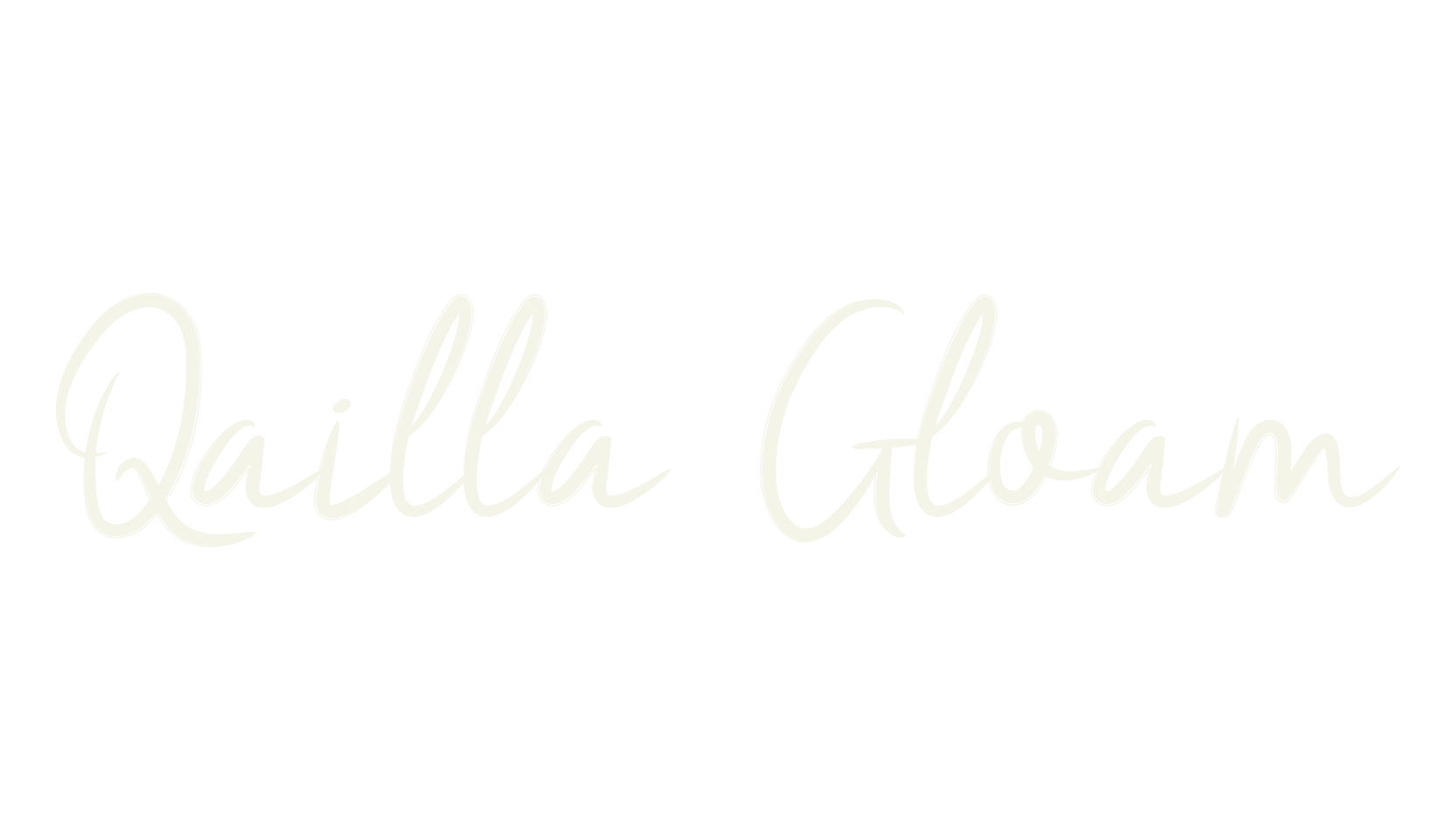 Qailla Gloam, lettering font preview