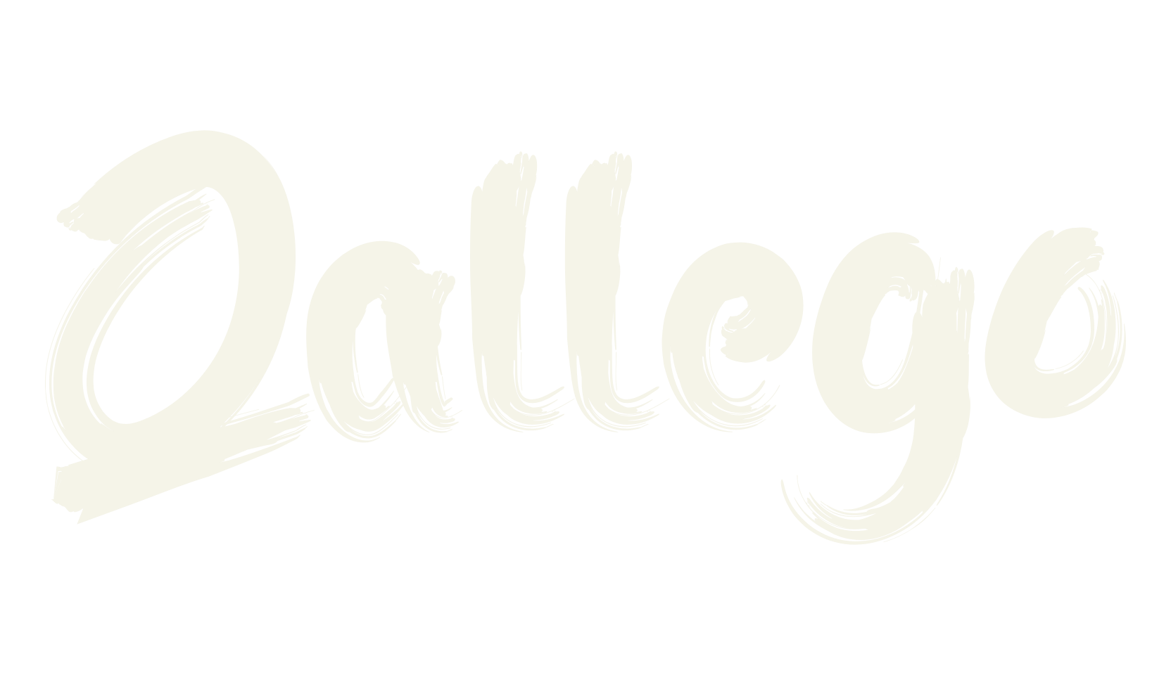 Qallego, brush font preview
