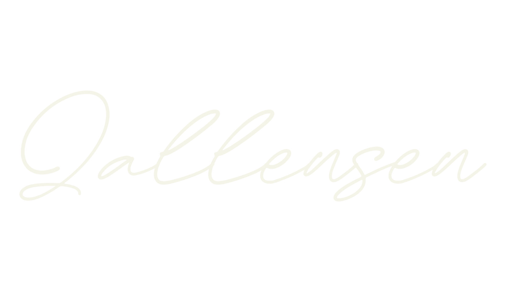 Qallensen, cursive font preview