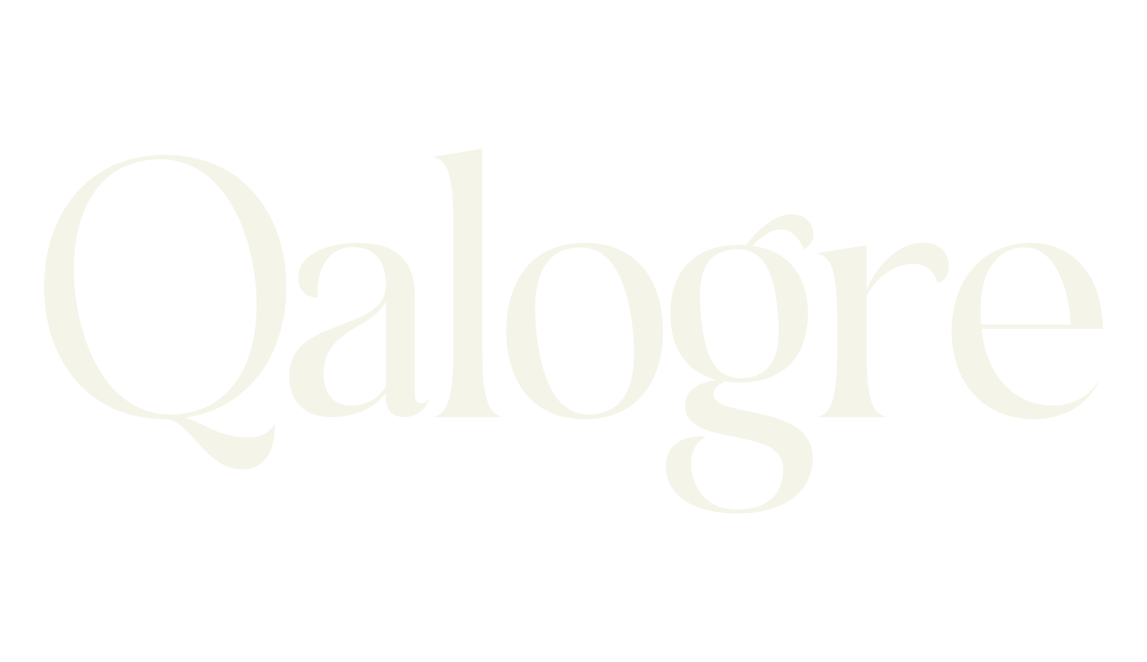 Qalogre, serif font preview
