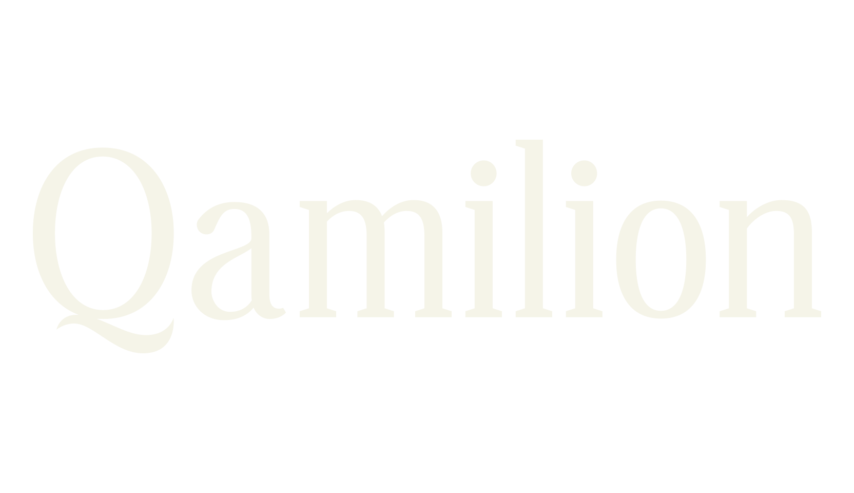 Qamilion, serif font preview