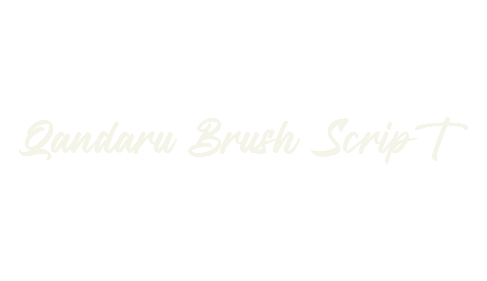 Qandaru Brush Script, fashion script font preview