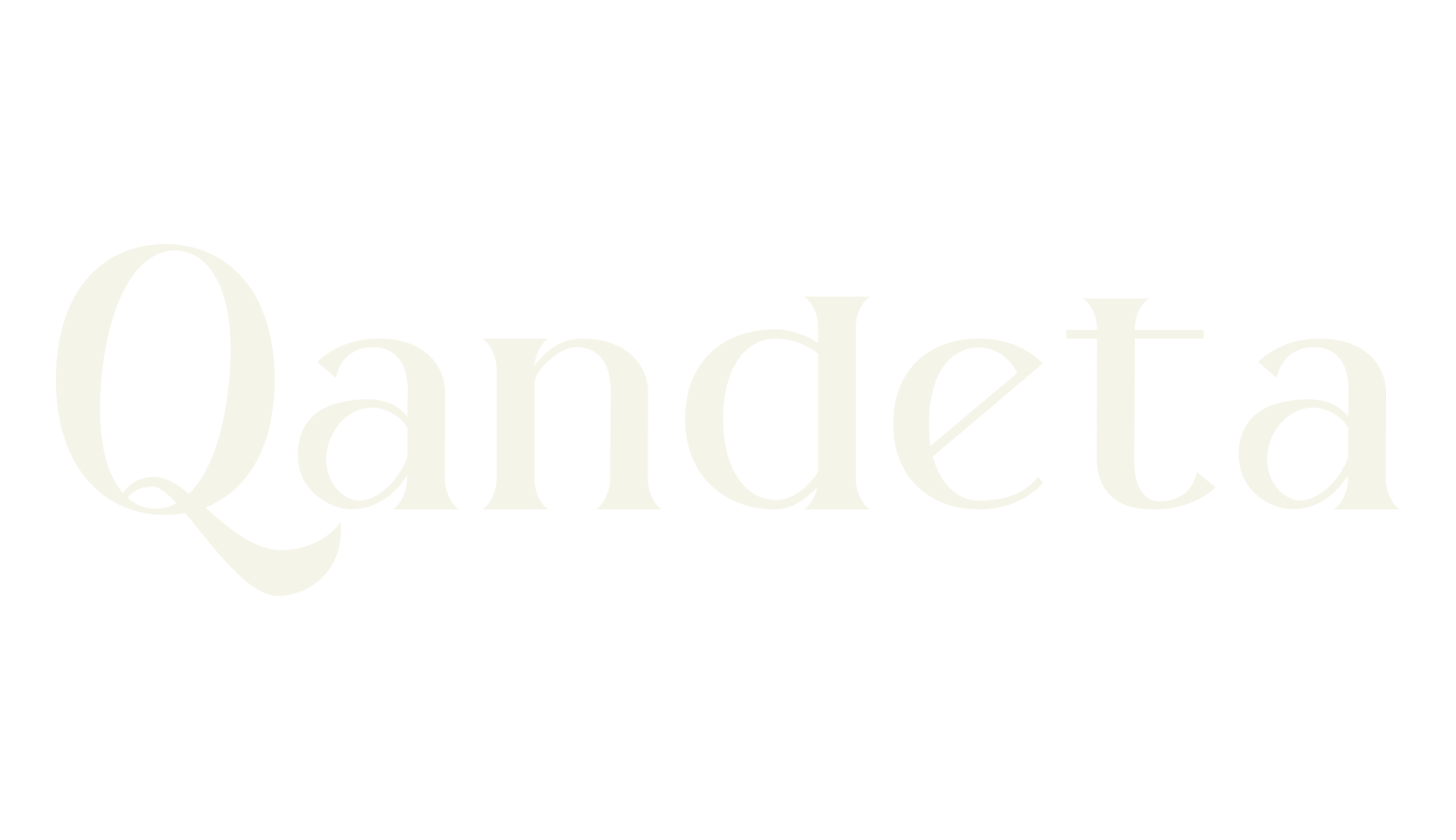 Qandeta, typography font preview