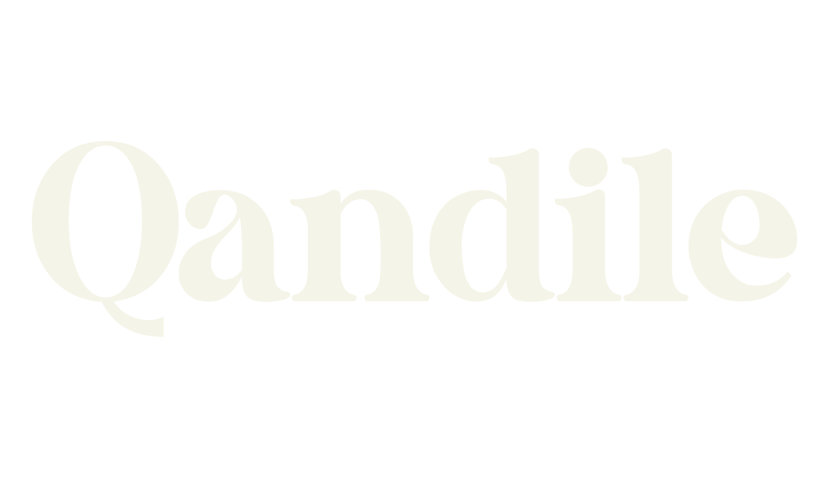 Qandile, fancy font preview