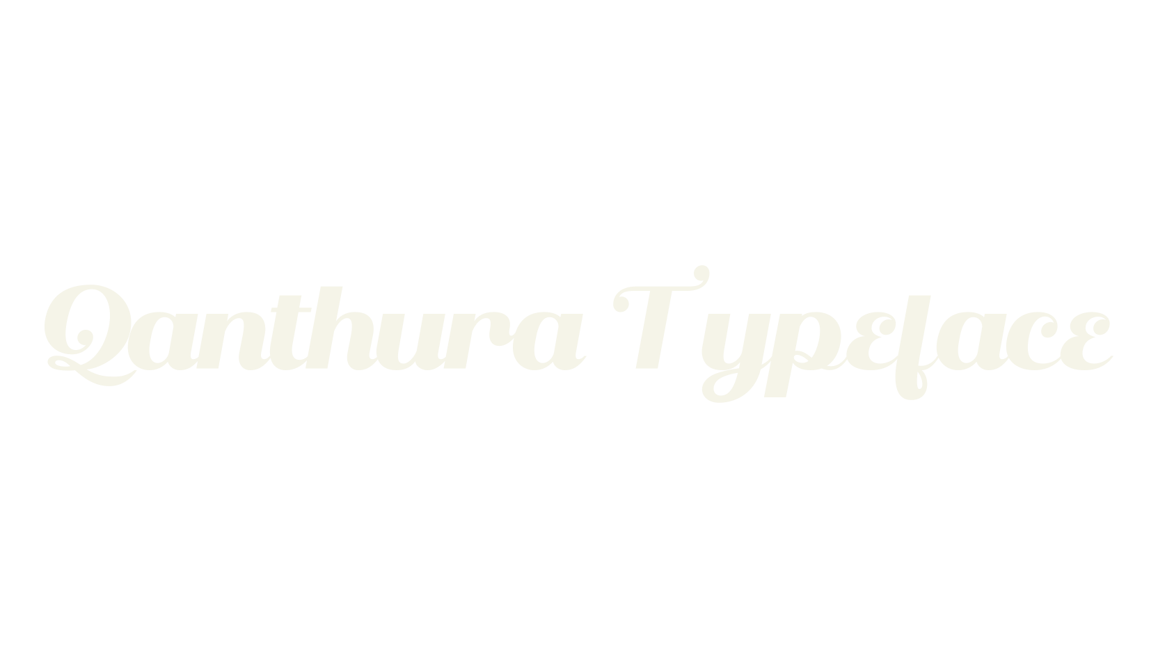 Qanthura Typeface, girly font preview