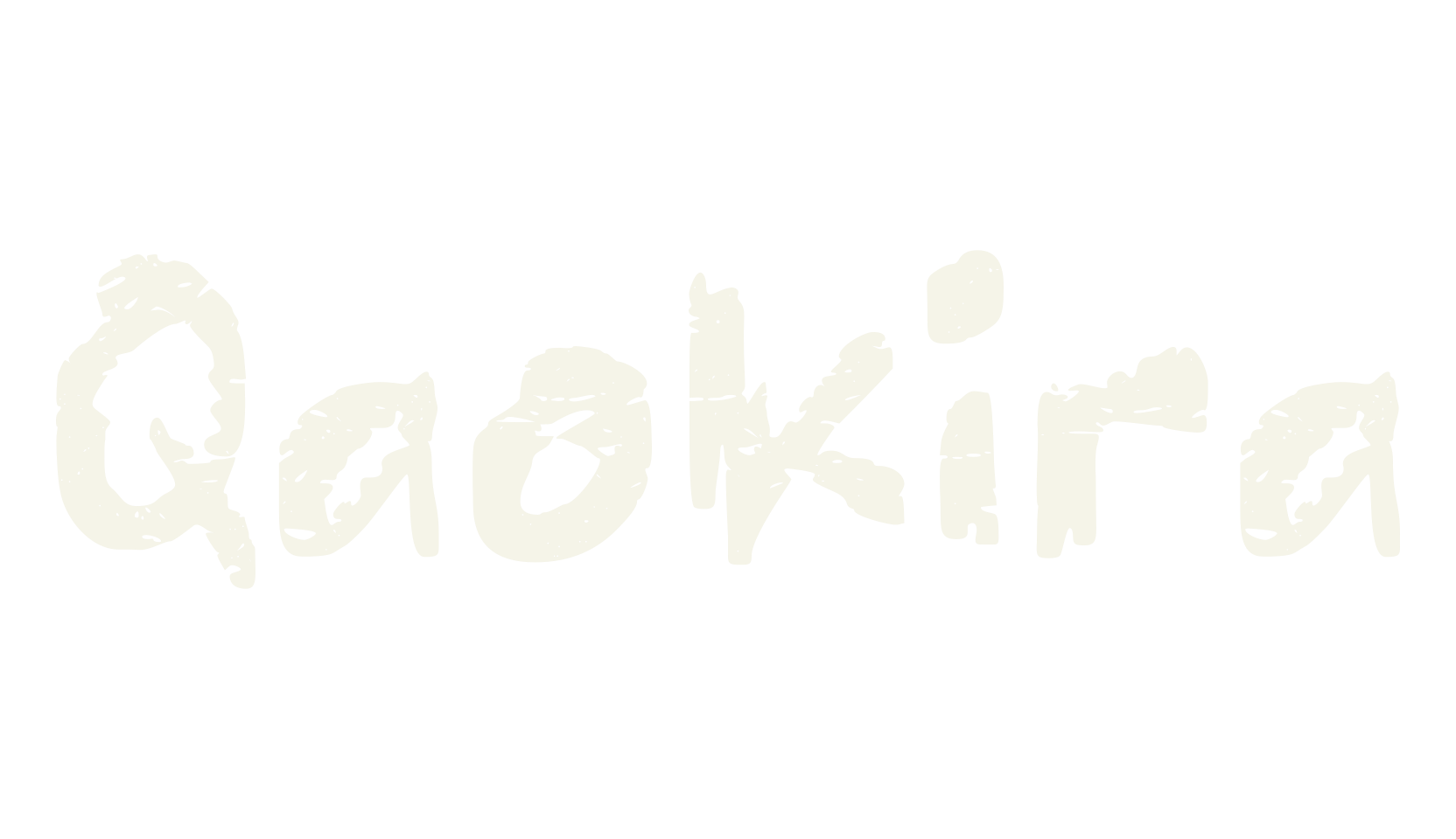 Qaokira, handwritten font preview