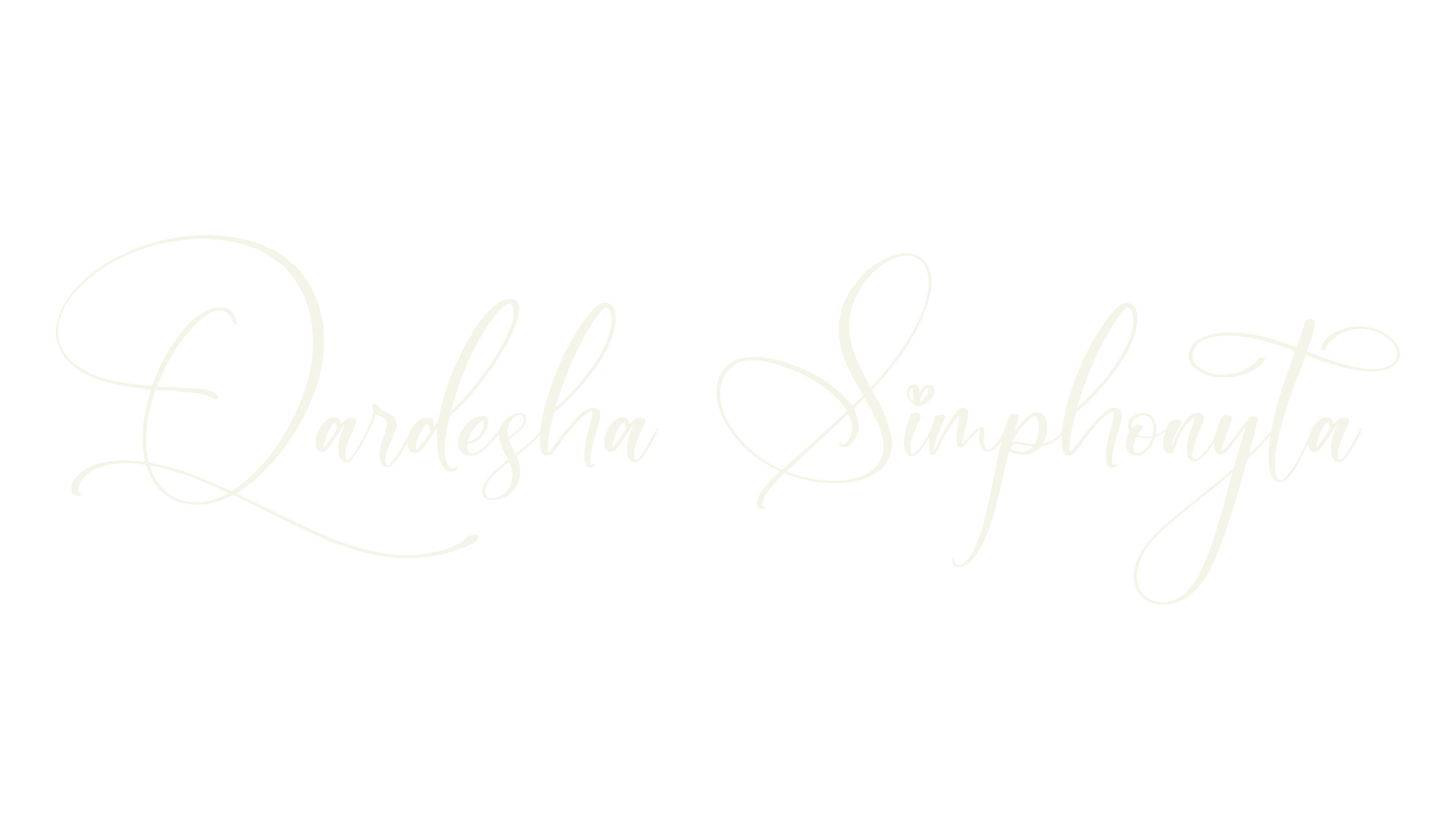 Qardesha Simphonyta, script font preview