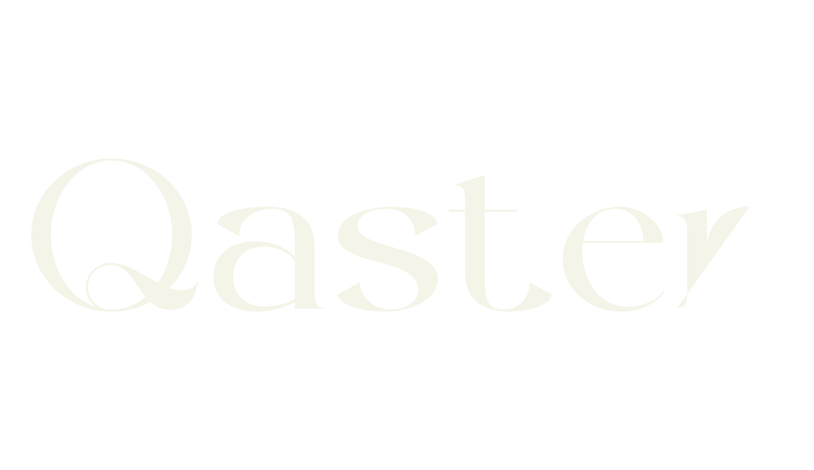 Qaster, cursive font preview