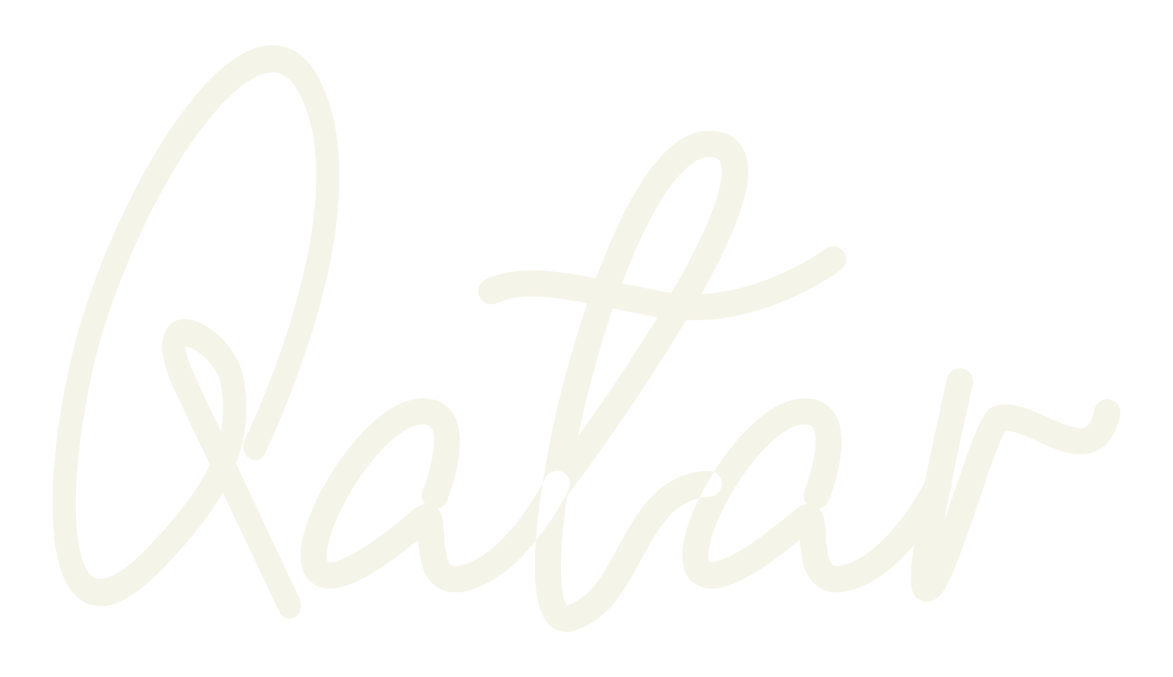 Qatar, cursive font preview