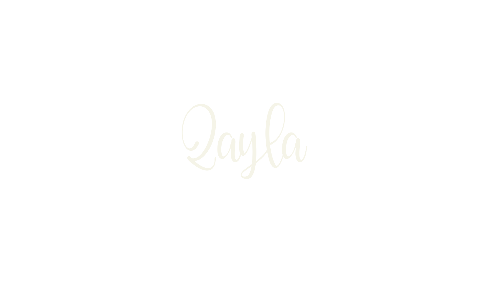 Qayla, script font preview