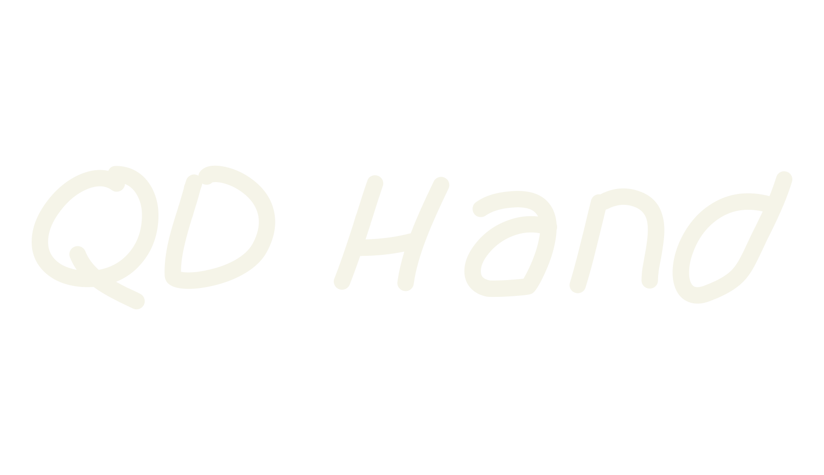 QD Hand, handwriting font preview