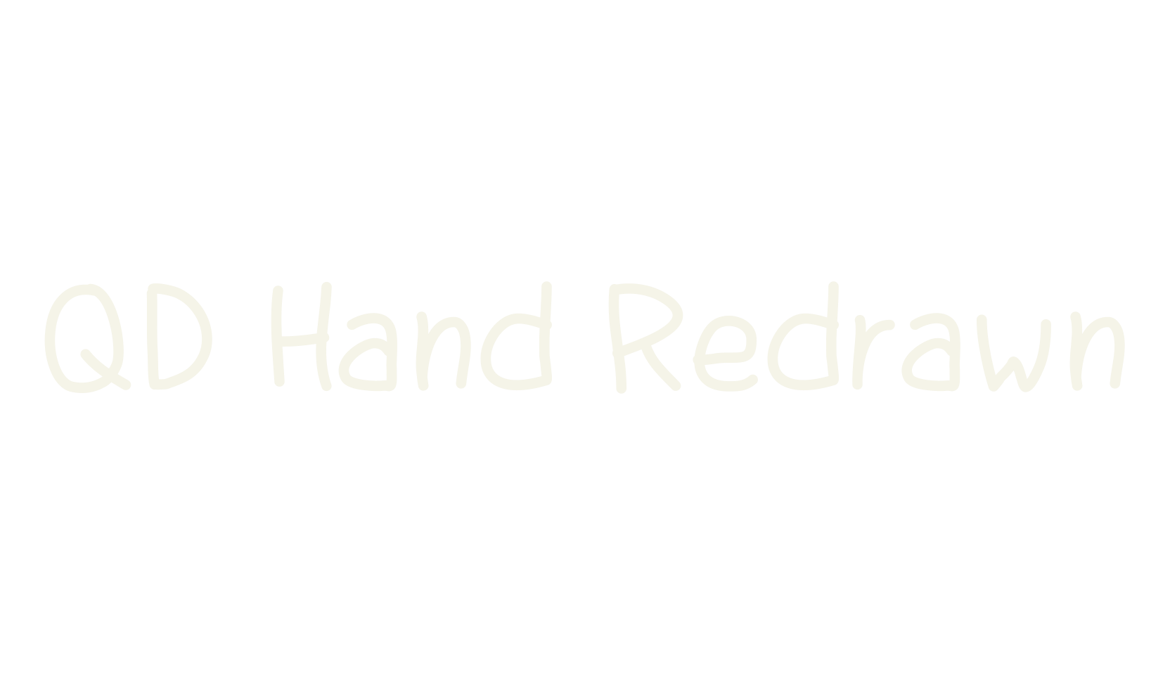 QD Hand Redrawn, japanese font preview