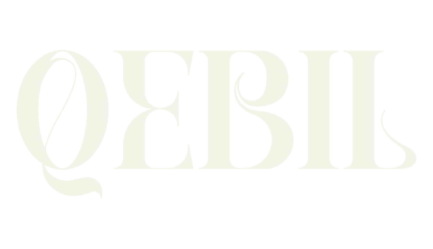 QEBIL, serif font preview