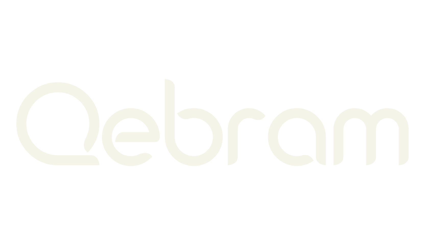 Qebram, logo font preview