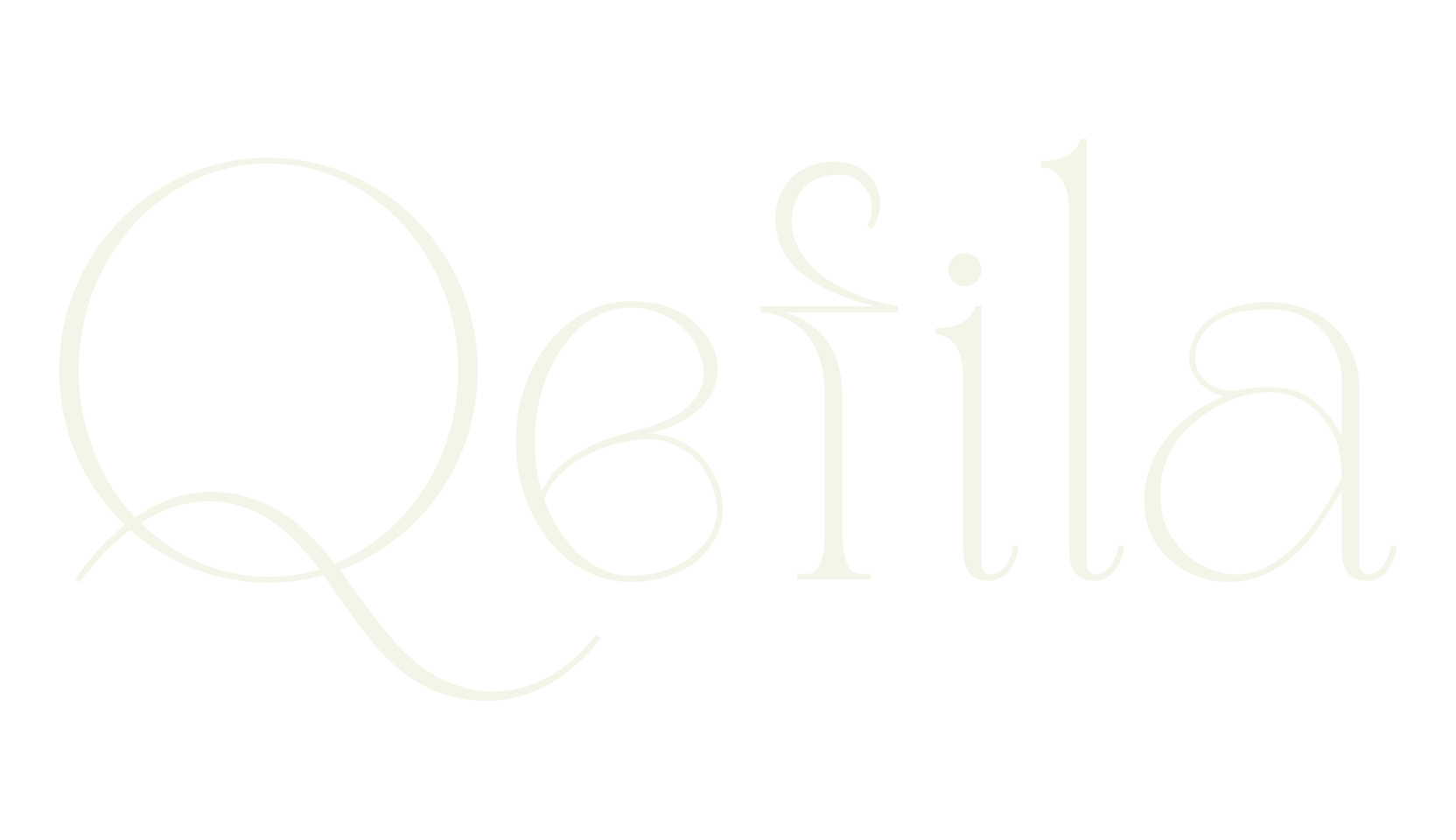 Qefila, serif font preview
