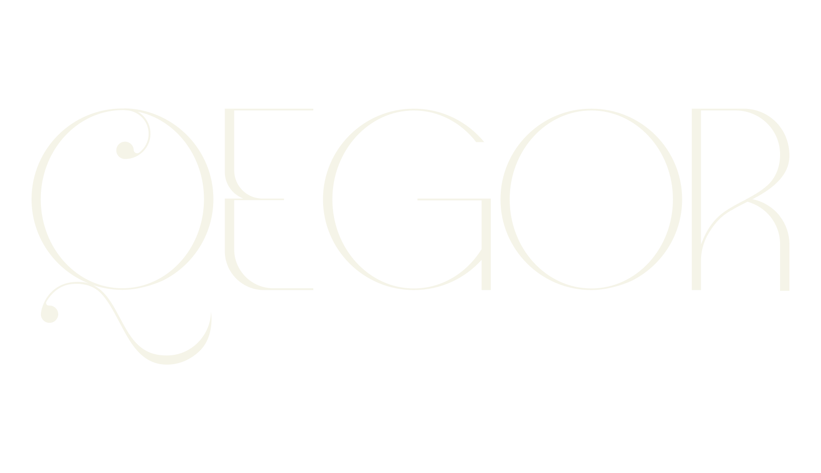 Qegor, fancy font preview