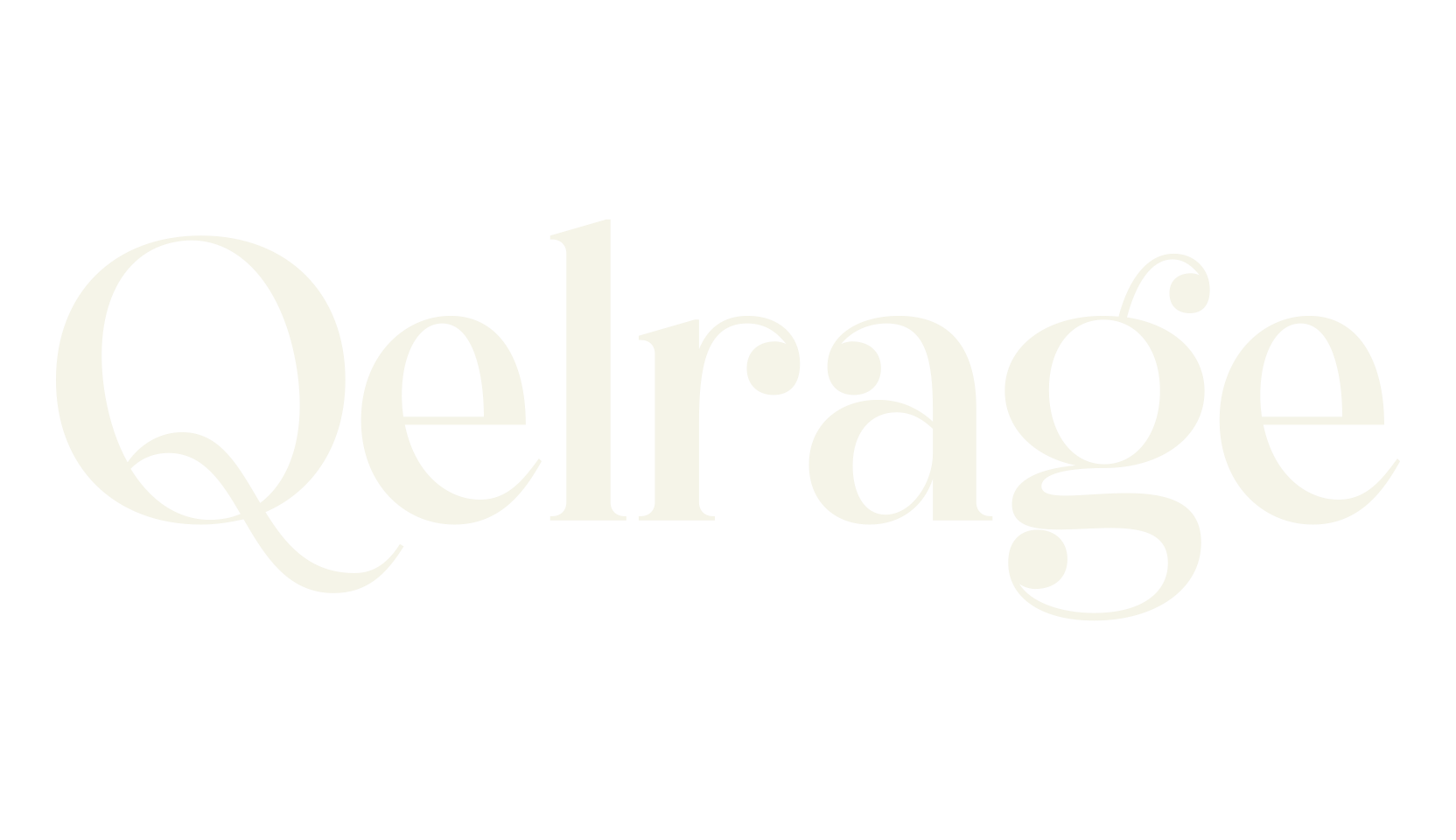 Qelrage, serif font preview