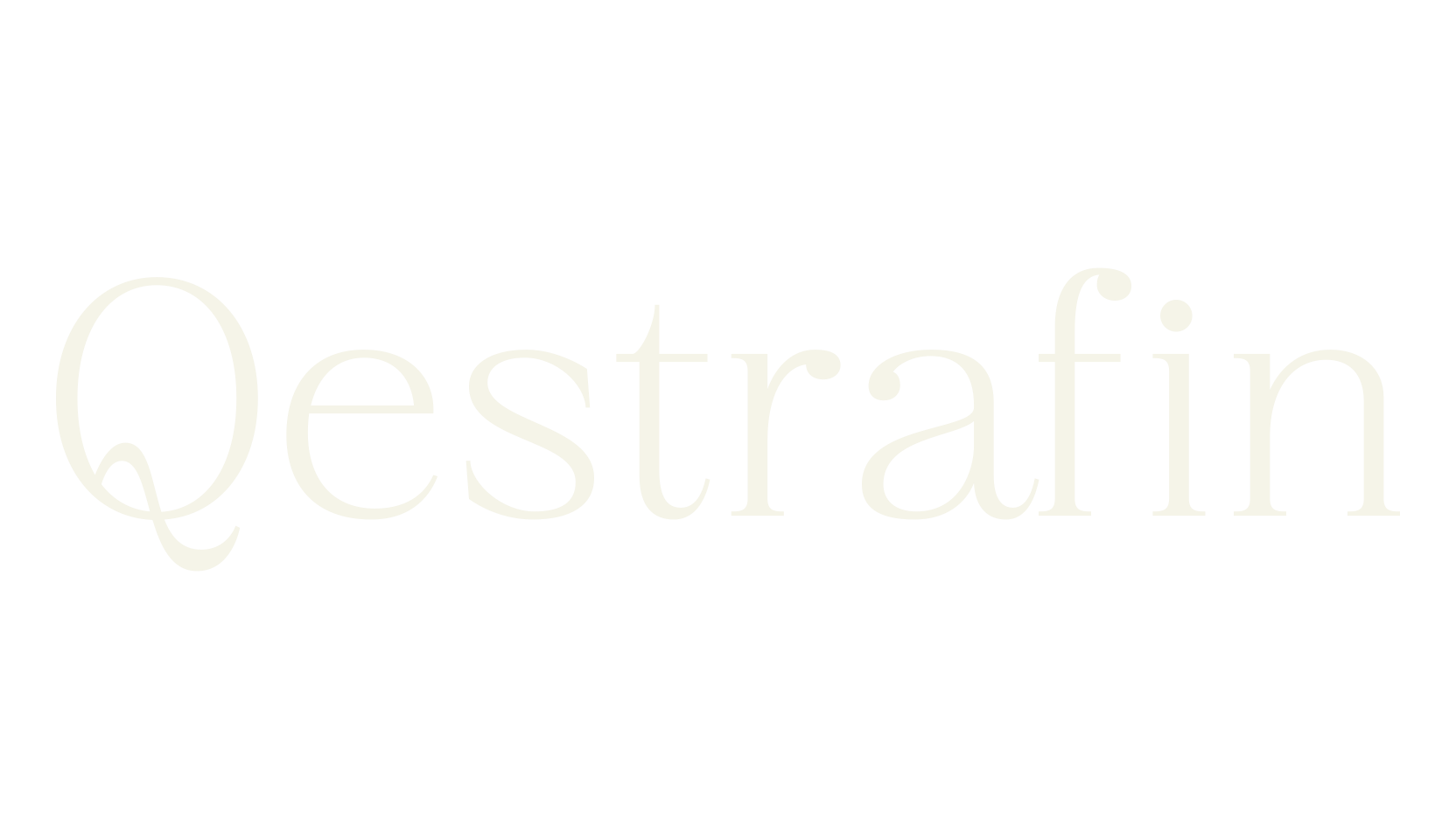 Qestrafin, serif font preview