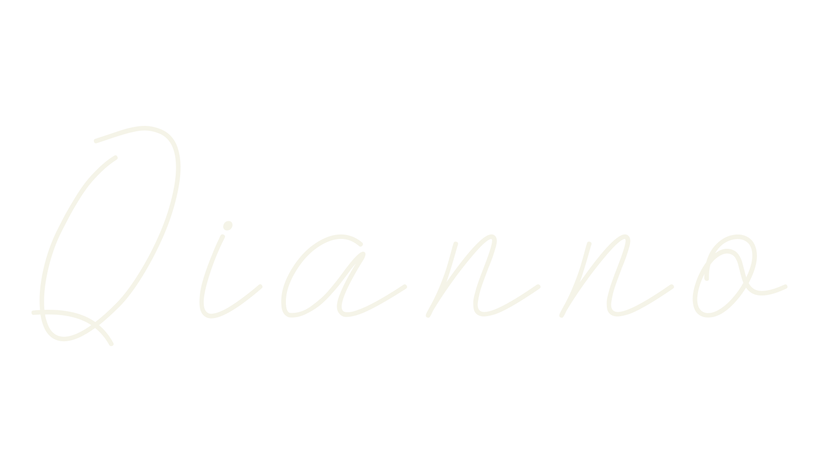 Qianno, not connected font preview