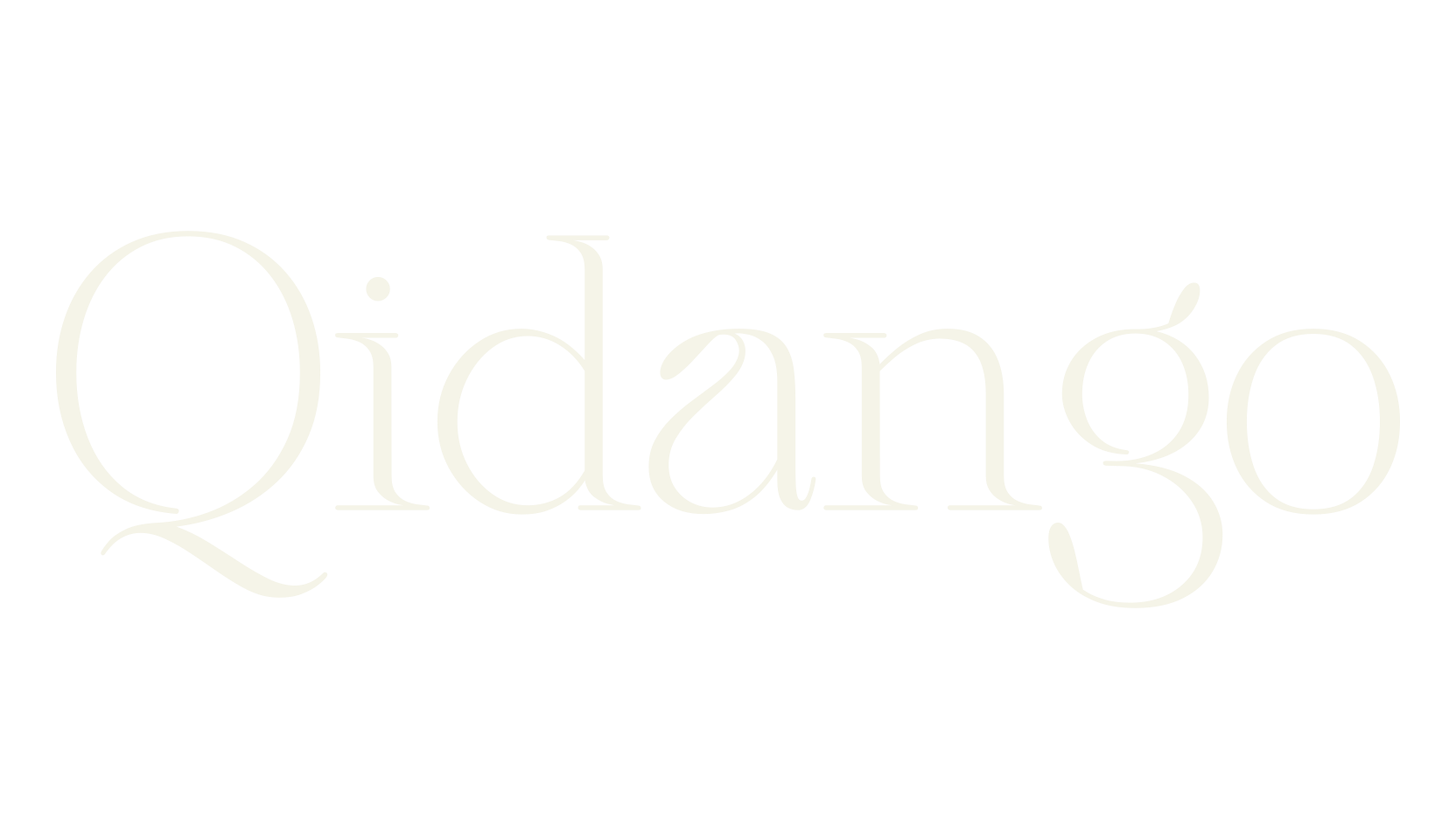 Qidango, sans serif font preview