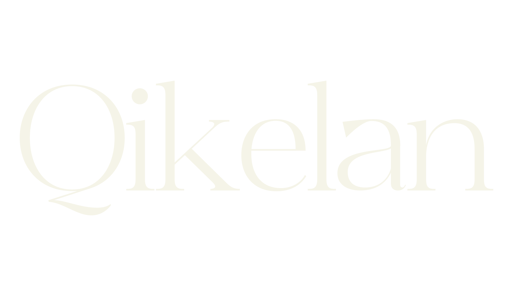 Qikelan, serif font preview